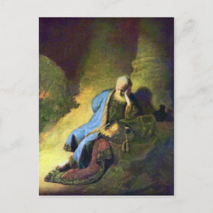 Cartão Postal Rembrandt Harmenszoon van Rijn - Jeremiah mourning