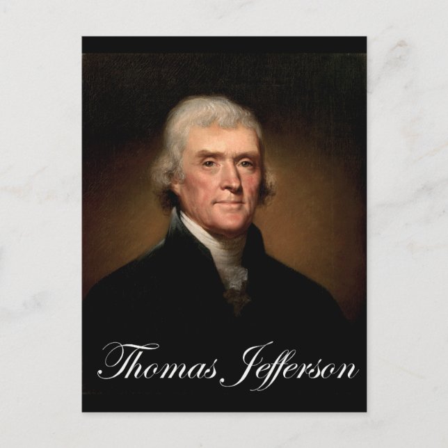 Cartão Postal Rembrandt_Peale-Thomas_Jefferson 1 (Frente)