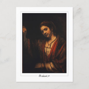 Cartão Postal Rembrandt van Rijn #329 - Belas Artes