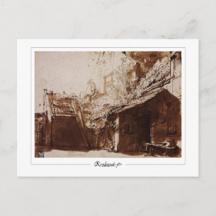 Cartão Postal Rembrandt van Rijn #464 - Arte Fina