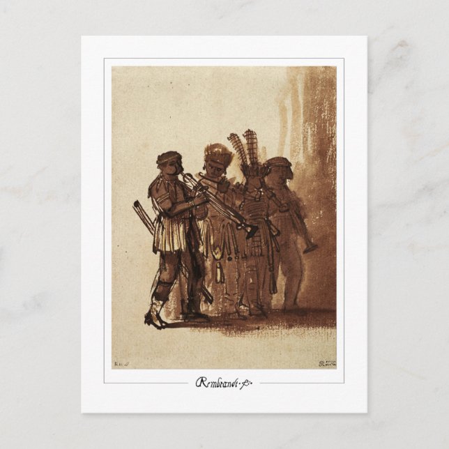 Cartão Postal Rembrandt van Rijn #533 - Belas Artes (Frente)