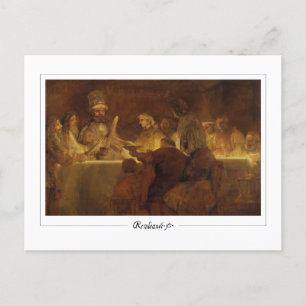 Cartão Postal Rembrandt van Rijn #615 - Belas Artes
