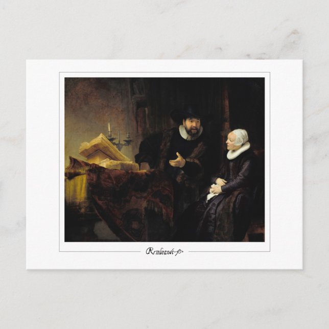Cartão Postal Rembrandt van Rijn #669 - Arte Fina (Frente)
