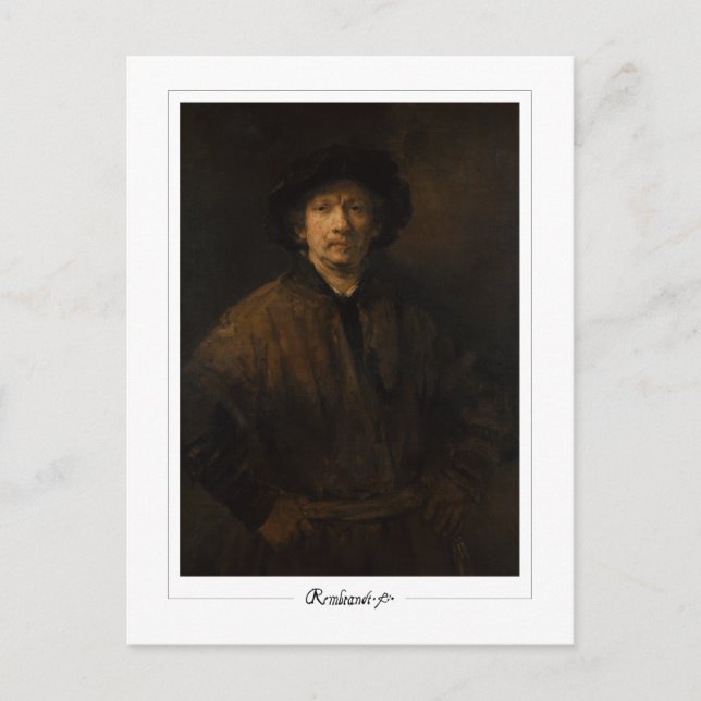 Cartão Postal Rembrandt van Rijn #680 - Belas Artes (Frente)