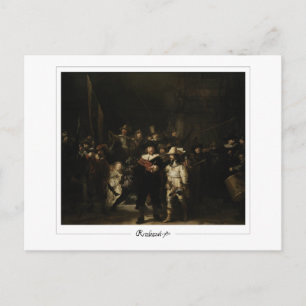 Cartão Postal Rembrandt van Rijn #701 - Belas Artes