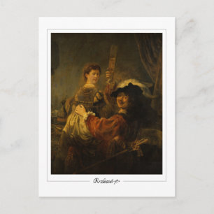 Cartão Postal Rembrandt van Rijn #8 - Arte Refinada