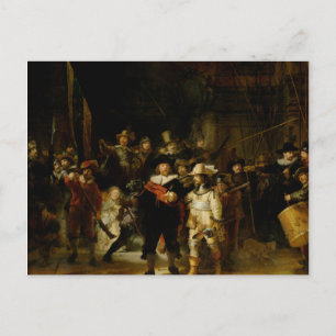 Cartão Postal REMBRANDT VAN RIJN - A Noite 1642