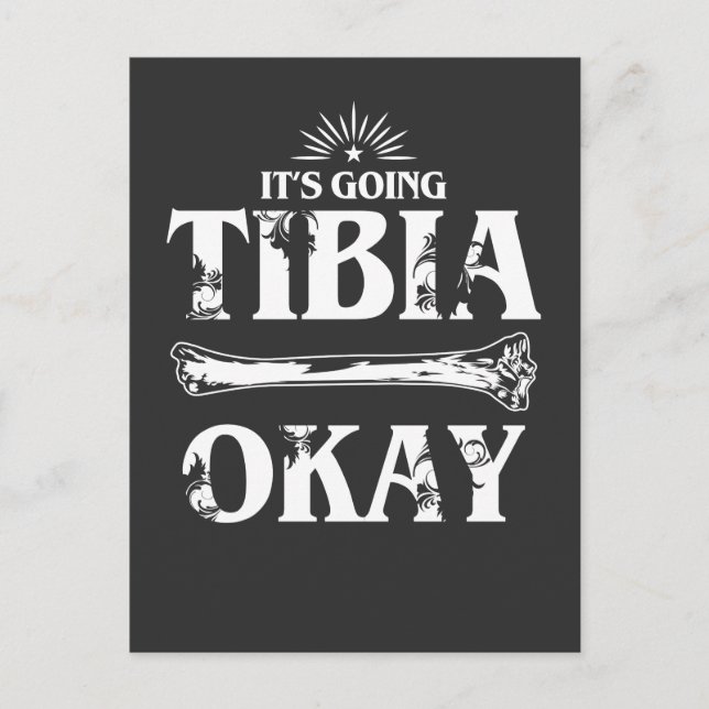 Cartão Postal Remédio médico: ossos do professor do hospital (Frente)