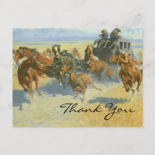 Cartão Postal Remington's Downing the Nigh Leader