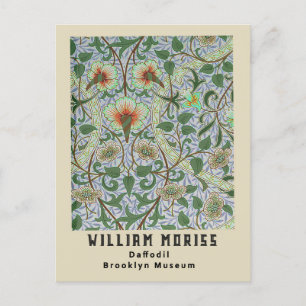 Cartão Postal Remix Vintage Narciso Floral William Morris