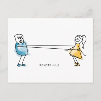 Cartão Postal Remote-Hug