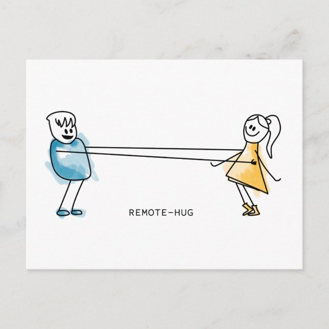 Cartão Postal Remote-Hug (Frente)