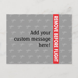 Cartão Postal Remover Antes do Voo - Disponibilidade