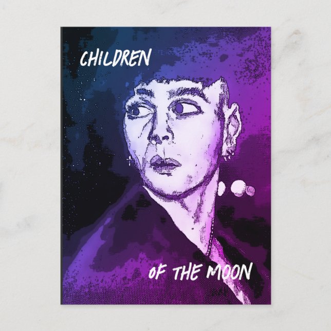 Cartão Postal Ren Crianças da Lua (Frente)