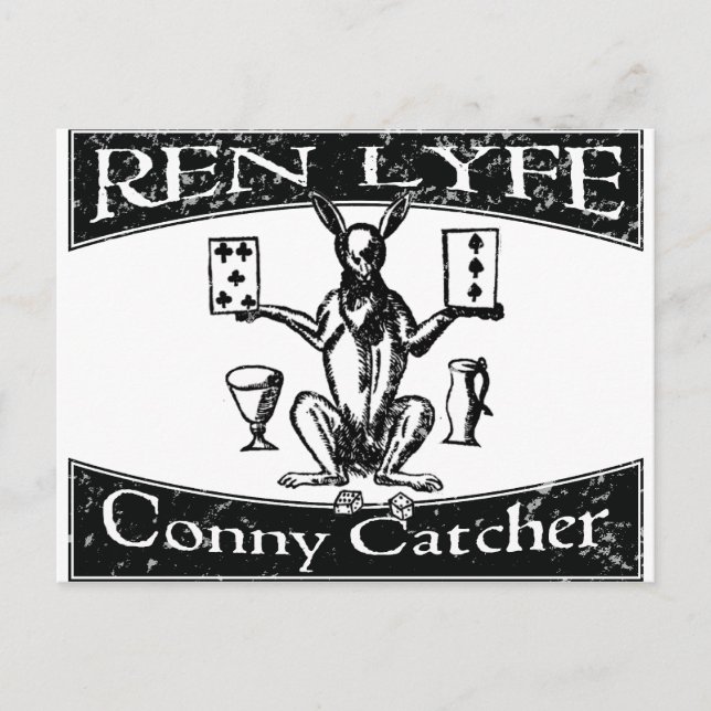 Cartão Postal Ren Lyfe: Incomodante Robert Greene Conny-Catcher (Frente)