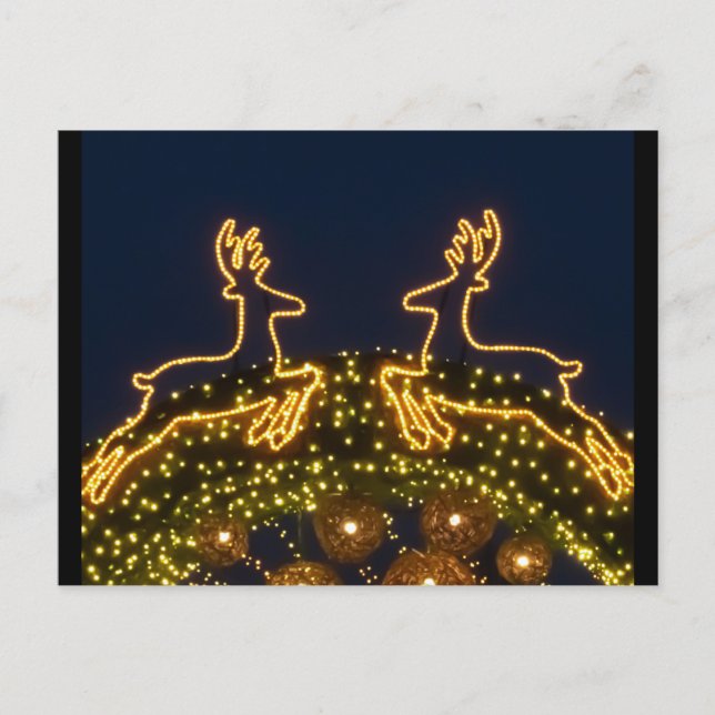 Cartão Postal rena de Natal (Frente)