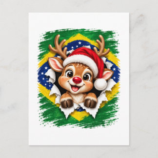 Cartão Postal Rena de Natal Brasileira