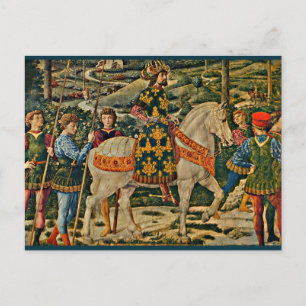 Cartão Postal Renascença real em cavalo