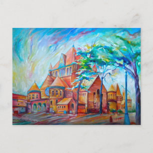 Cartão Postal Rendição do Edifício ETS~Série Inspirada em Detroi