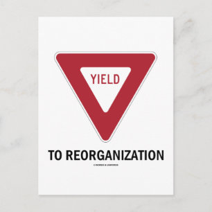 Cartão Postal Rendimento à reorganização (Humor de Sinais Econôm