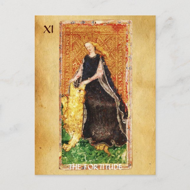 CARTÃO POSTAL RENISSÂNCIA ANTIQUA VISA A FORTITUDE- FORÇA (Frente)