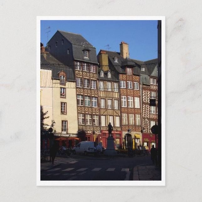 Cartão Postal Rennes, França (Frente)