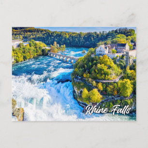Cartão Postal Reno Falls, Schaffhausen, Suiça