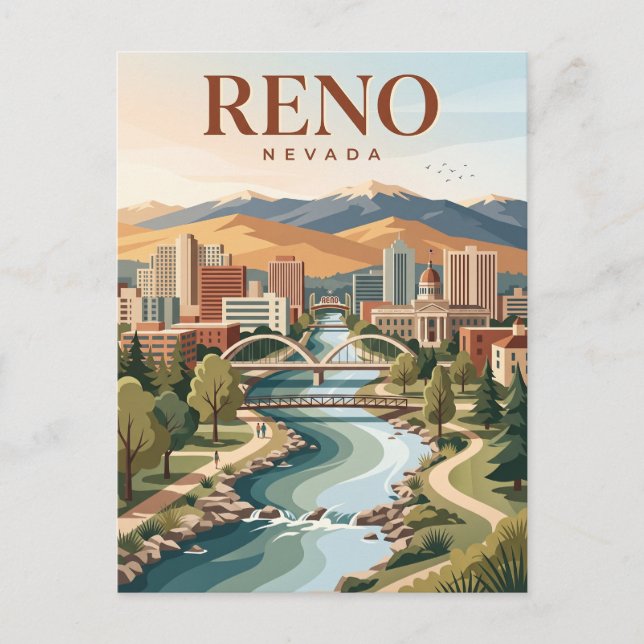 Cartão Postal Reno Nevada (Frente)