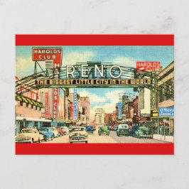 Cartão Postal Reno Nevada Retro 