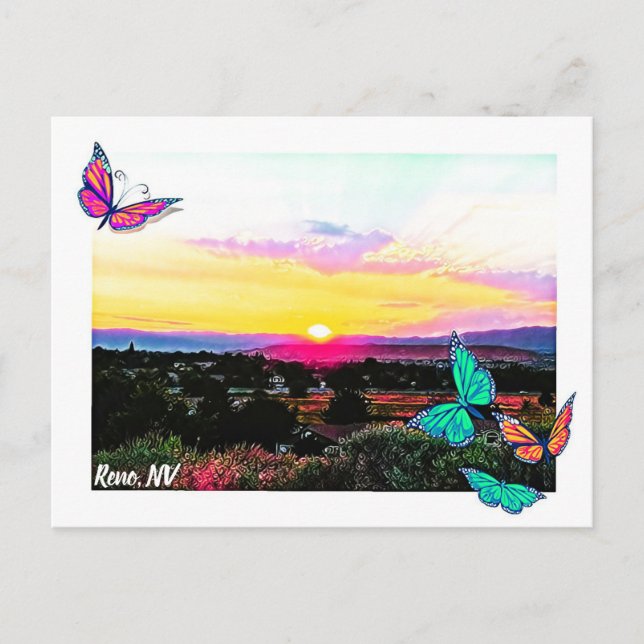 Cartão Postal Reno NV (Frente)