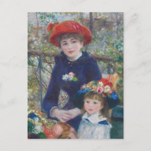Cartão Postal Renoir 2 Irmãs Terrace Impressionismo Francês