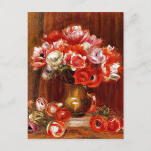 Cartão Postal Renoir - Anemonas, 1909