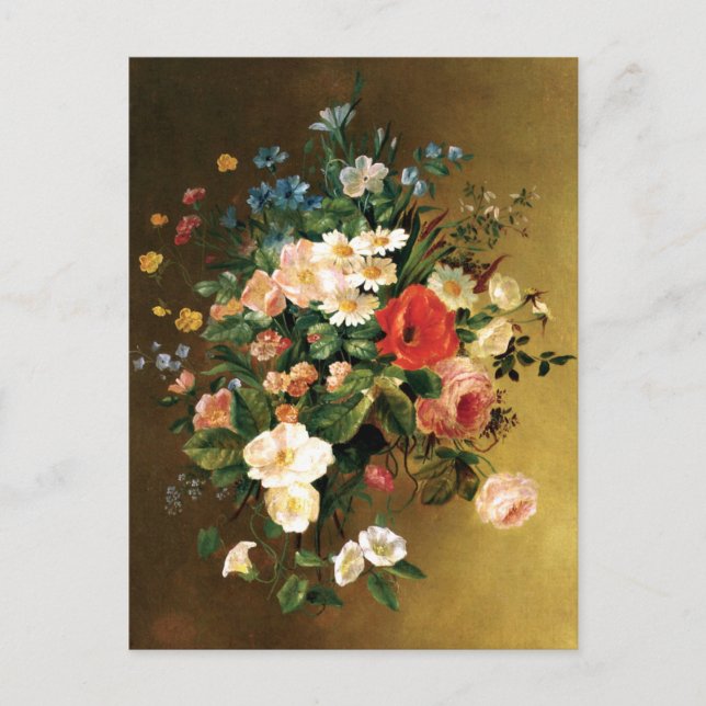 Cartão Postal Renoir - Buquê de Flores, 1858 (Frente)