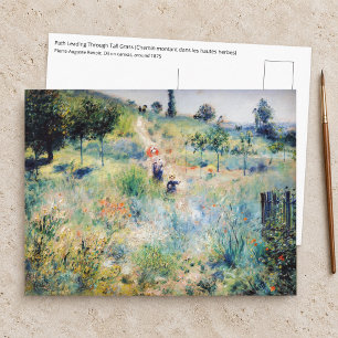 Cartão Postal Renoir - Caminho que Atravessa Ervas Altas