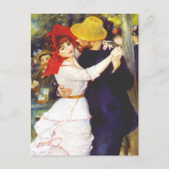 Cartão Postal Renoir Dança em Bougala Postcard (Frente)
