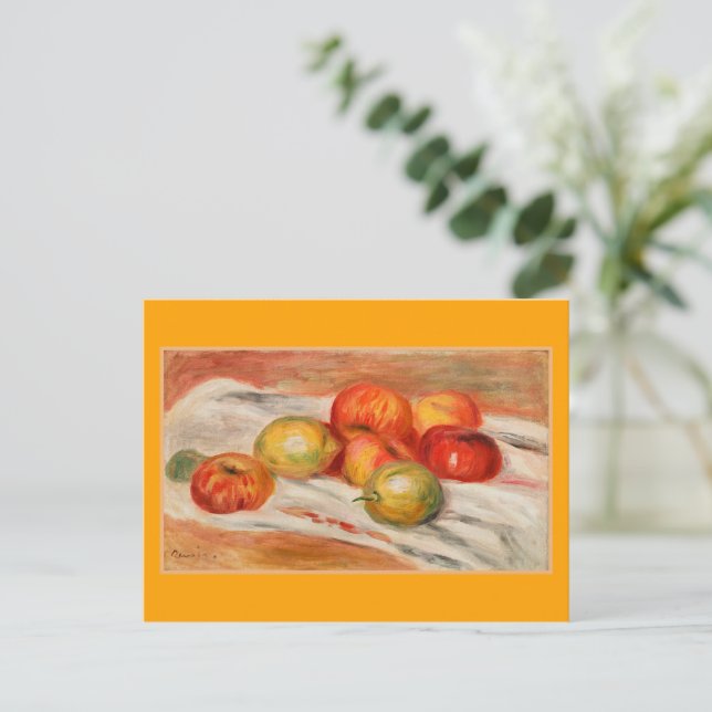 Cartão Postal Renoir - Maçãs, Laranja e Limões (Em pé/Frente)
