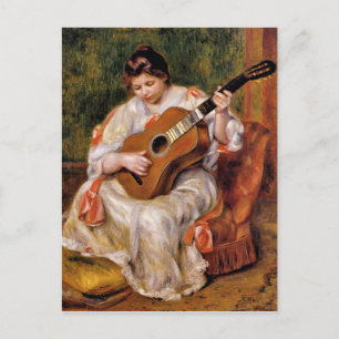 Cartão Postal Renoir - Mulher Tocando o Violão,
