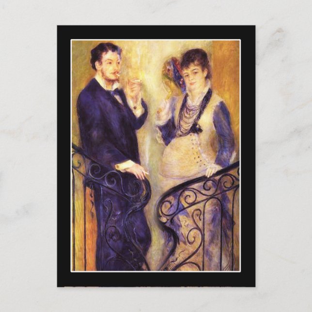 Cartão Postal Renoir O Casal Esperançoso (Frente)
