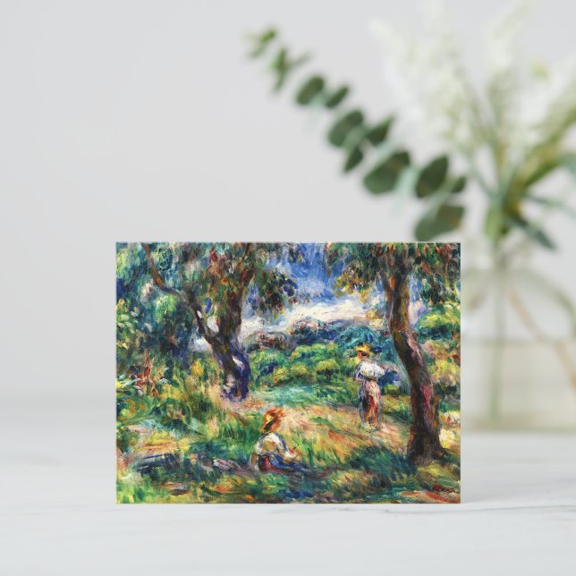 Cartão Postal Renoir - Paisagem Azul (Em pé/Frente)