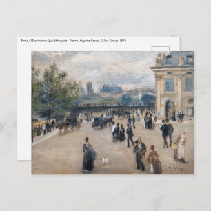 Cartão Postal Renoir - Paris, Institut au Quai Malaquais
