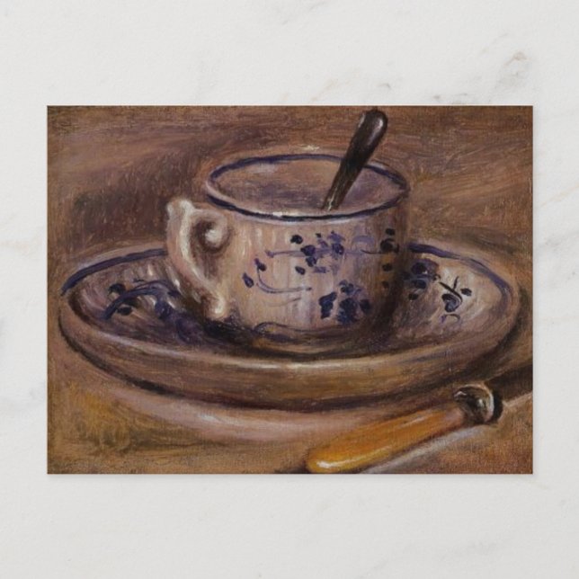 Cartão Postal Renoir's Cup e Saucer Still Life (Frente)