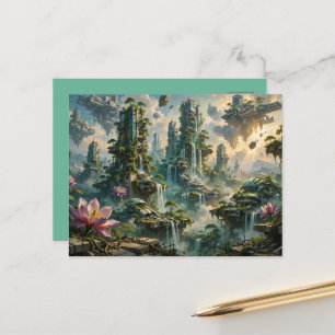 Cartão Postal Renovação Urbana Cidade Pós-Apocalíptica Futurista