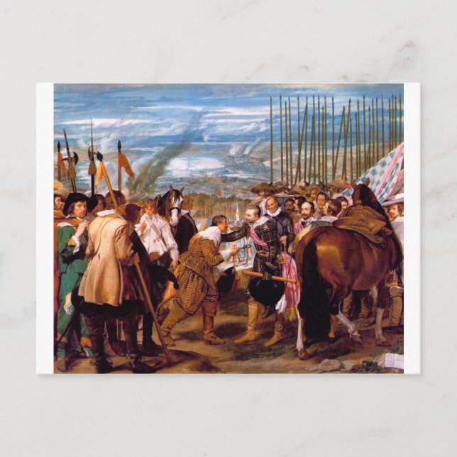 Cartão Postal Renúncia de Breda por Diego Velazquez (Frente)