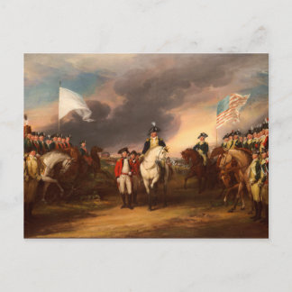 Cartão Postal Renúncia de Lord Cornwallis por John Trumbull 1820