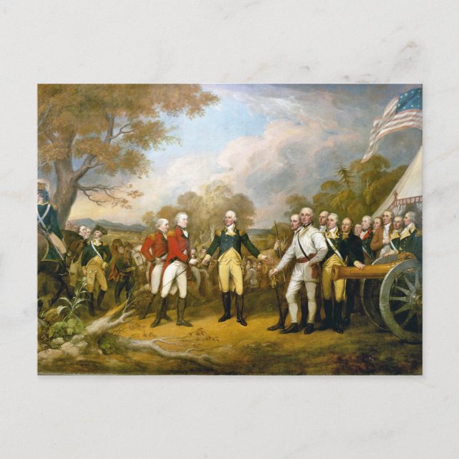 Cartão Postal Renúncia do General Burgoyne por John Trumbull (Frente)