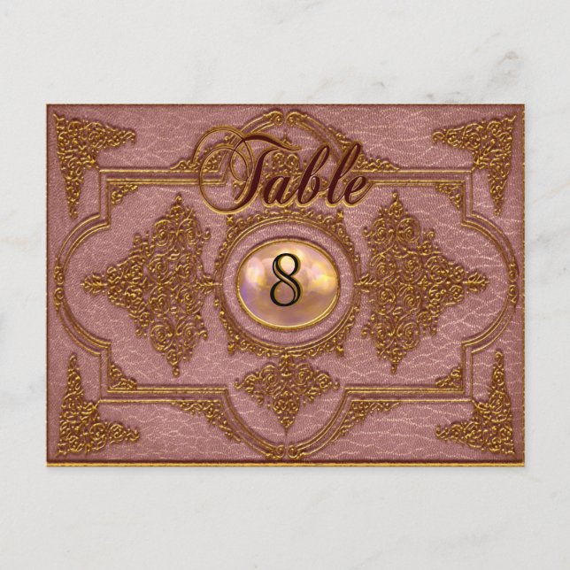 Cartão Postal Renvoisié Liz Victorian Table Number Card (Frente)