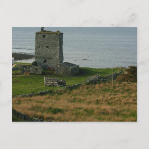 Cartão Postal Renvyle Castle No Condado De Galway Irlanda Perto 
