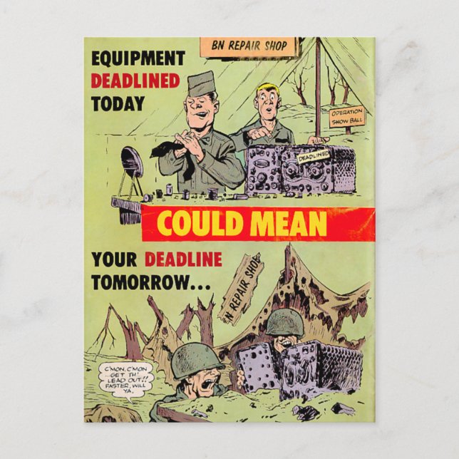 Cartão Postal Reparações Militares (Frente)