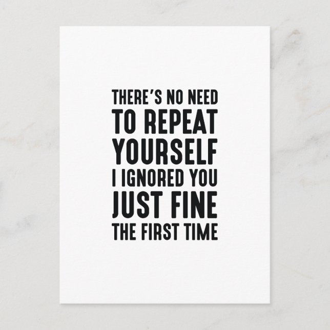 Cartão Postal Repetir-se (Frente)