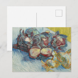 Cartão Postal Repolhos Vermelhos e Alho Vincent van Gogh
